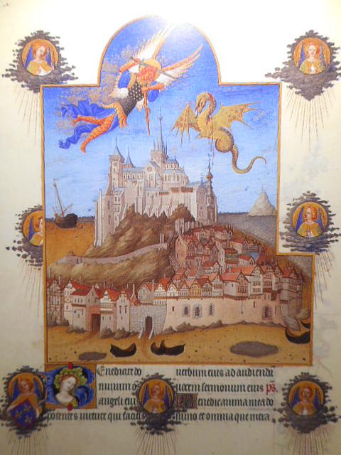 ベリー公のいとも豪華なる時祷書「聖ミカエルとドラゴンの戦い」(1411-1416)の鑑賞について